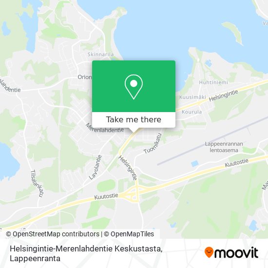 Helsingintie-Merenlahdentie Keskustasta map