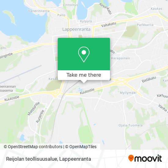 Reijolan teollisuusalue map