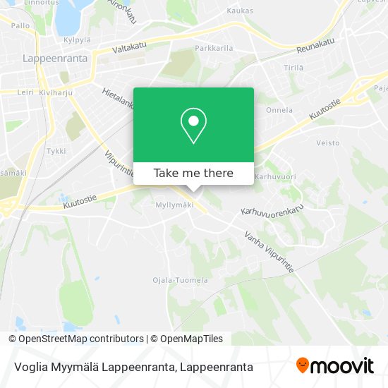 Voglia Myymälä Lappeenranta map
