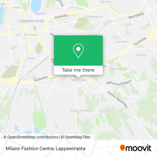 Milano Fashion Centre map