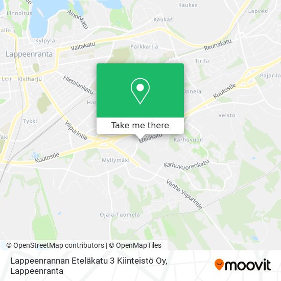 Lappeenrannan Eteläkatu 3 Kiinteistö Oy map