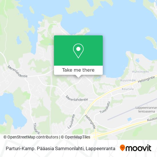 Parturi-Kamp. Pääasia Sammonlahti map