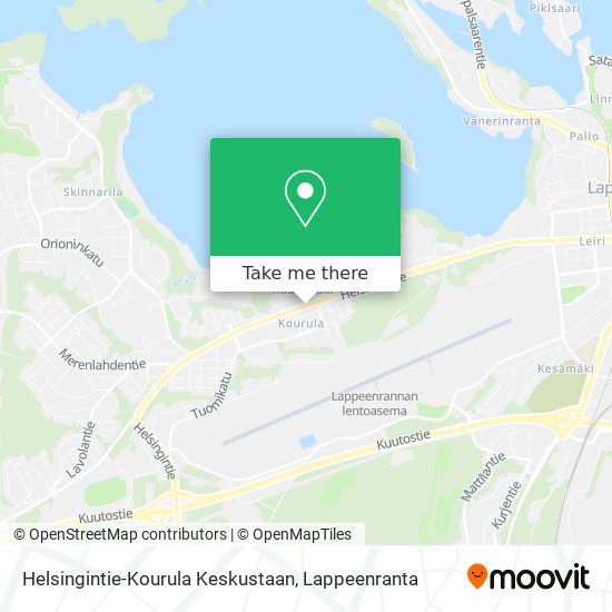 Helsingintie-Kourula Keskustaan map