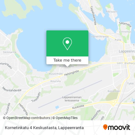Kornetinkatu 4 Keskustasta map
