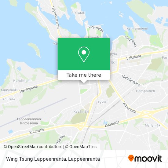 Wing Tsung Lappeenranta map