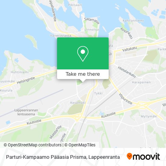 Parturi-Kampaamo Pääasia Prisma map