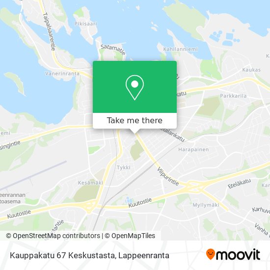 Kauppakatu 67 Keskustasta map