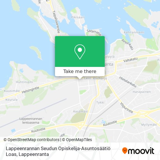 Lappeenrannan Seudun Opiskelija-Asuntosäätiö Loas map