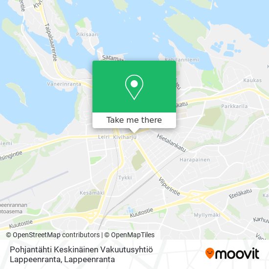 Pohjantähti Keskinäinen Vakuutusyhtiö Lappeenranta map