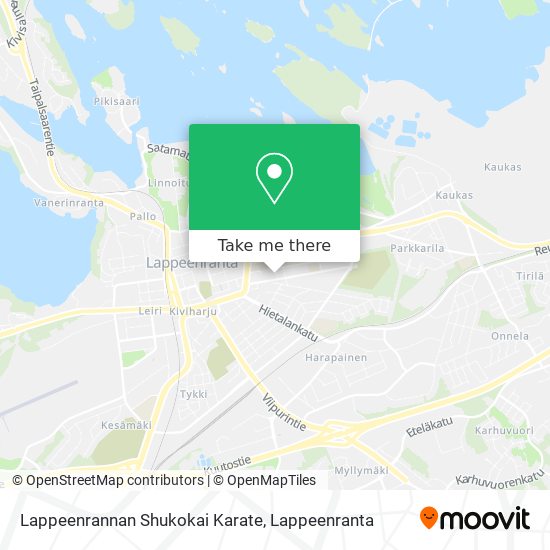 Lappeenrannan Shukokai Karate map