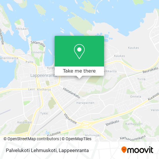 Palvelukoti Lehmuskoti map