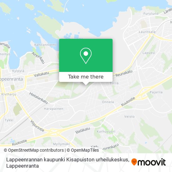Lappeenrannan kaupunki Kisapuiston urheilukeskus map
