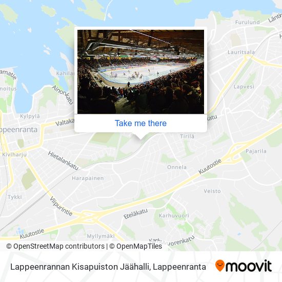 Lappeenrannan Kisapuiston Jäähalli map