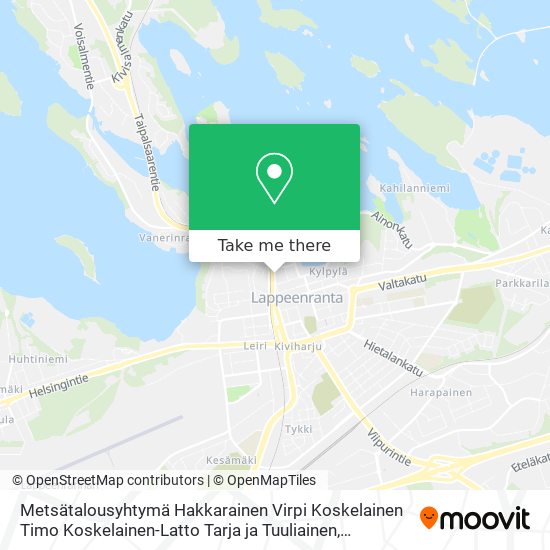 Metsätalousyhtymä Hakkarainen Virpi Koskelainen Timo Koskelainen-Latto Tarja ja Tuuliainen map