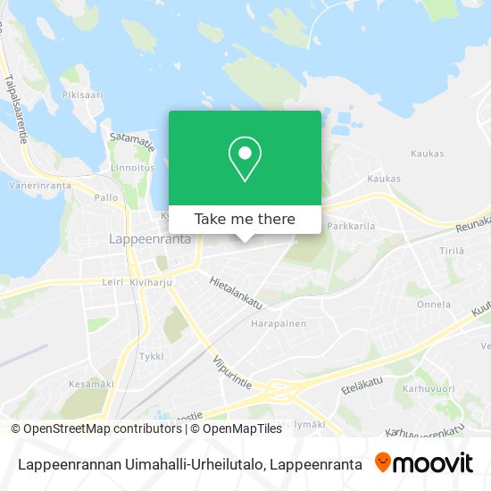 Lappeenrannan Uimahalli-Urheilutalo map