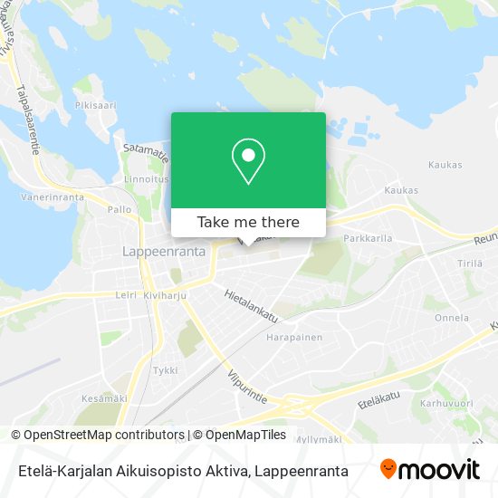 Etelä-Karjalan Aikuisopisto Aktiva map