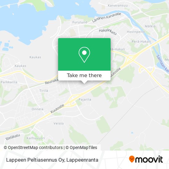 Lappeen Peltiasennus Oy map