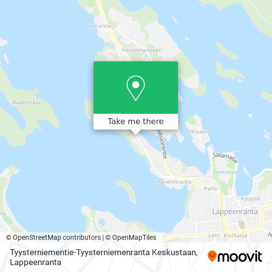 Tyysterniementie-Tyysterniemenranta Keskustaan map