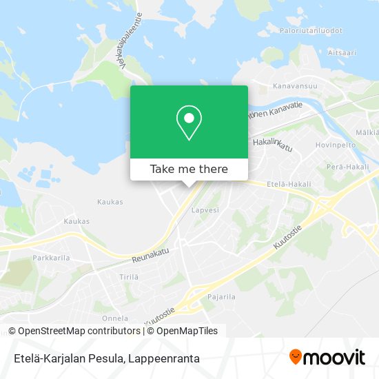 Etelä-Karjalan Pesula map