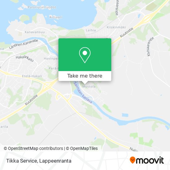 Tikka Service map