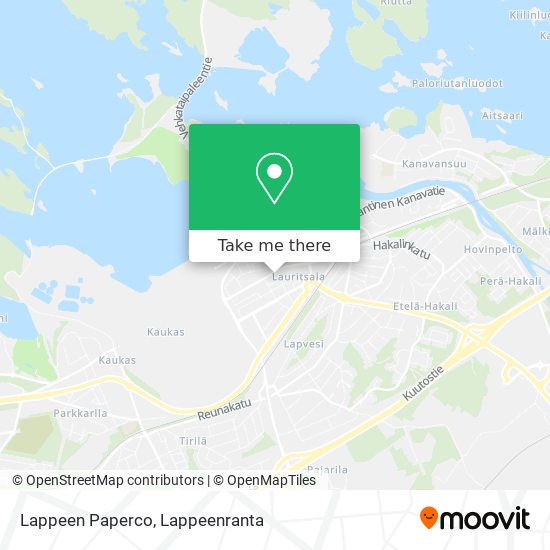 Lappeen Paperco map