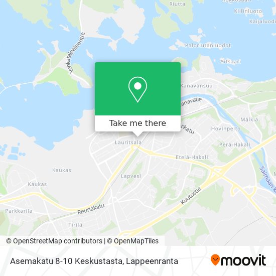Asemakatu 8-10 Keskustasta map