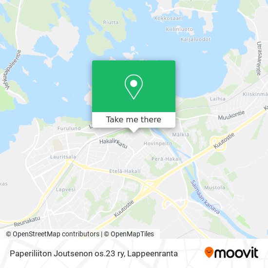 Paperiliiton Joutsenon os.23 ry map