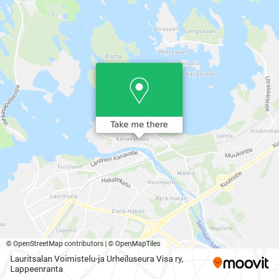 Lauritsalan Voimistelu-ja Urheiluseura Visa ry map