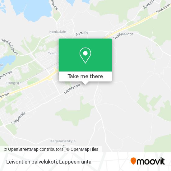 Leivontien palvelukoti map