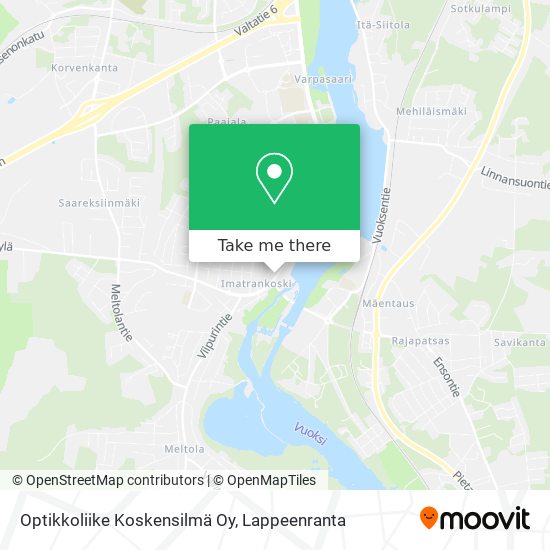Optikkoliike Koskensilmä Oy map