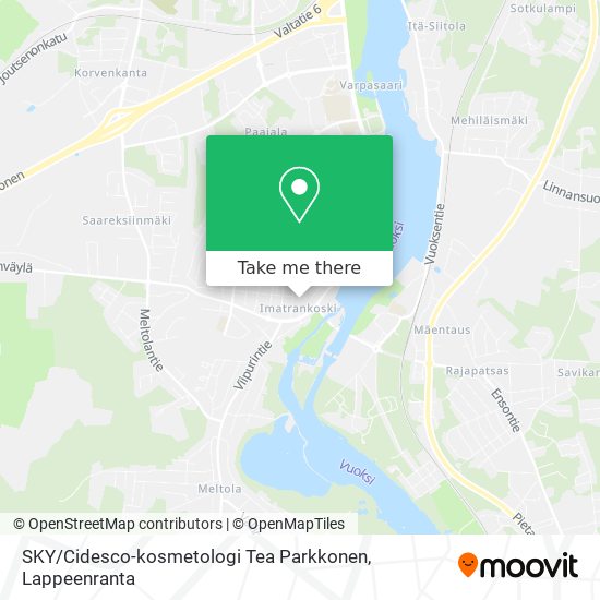 SKY / Cidesco-kosmetologi Tea Parkkonen map