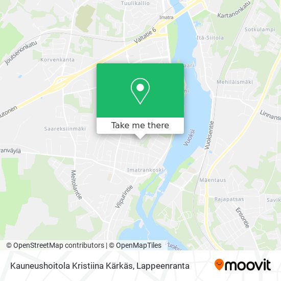 Kauneushoitola Kristiina Kärkäs map