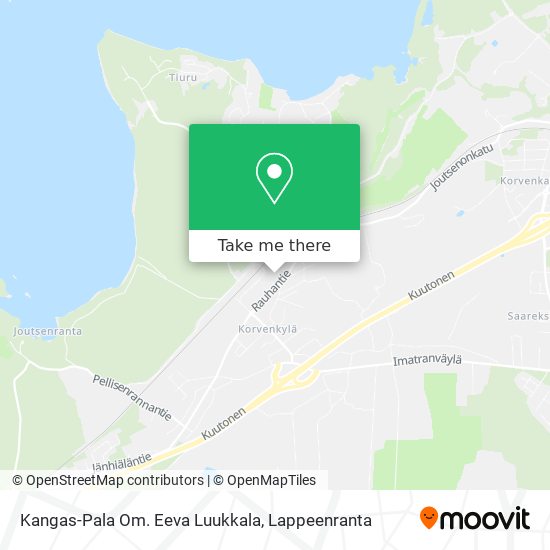 Kangas-Pala Om. Eeva Luukkala map