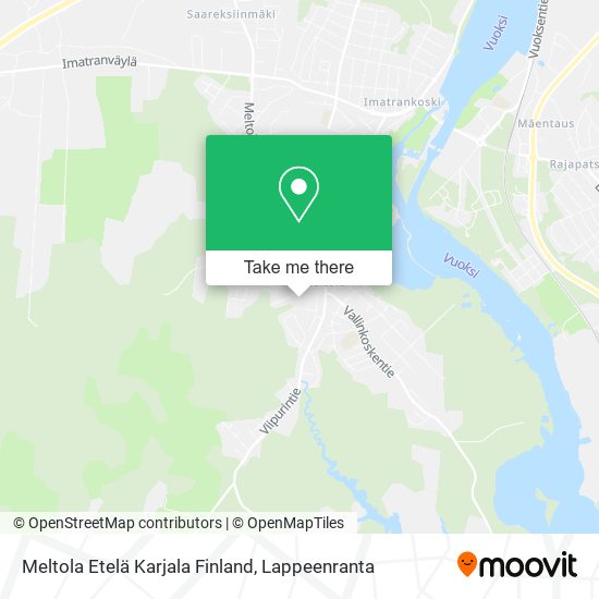 Meltola Etelä Karjala Finland map