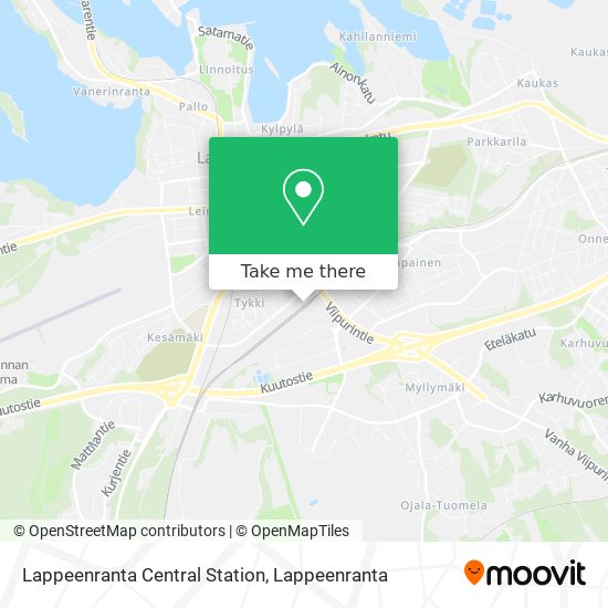 Lappeenranta Central Station map