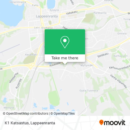 How to get to K1 Katsastus in Lappeenranta by Bus?