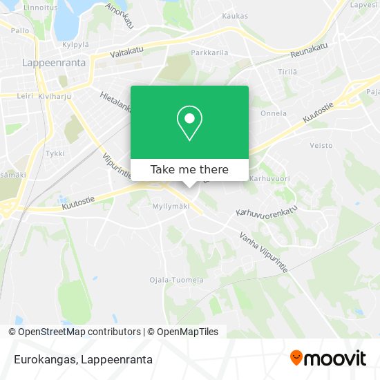 How to get to Eurokangas in Lappeenranta by Bus?