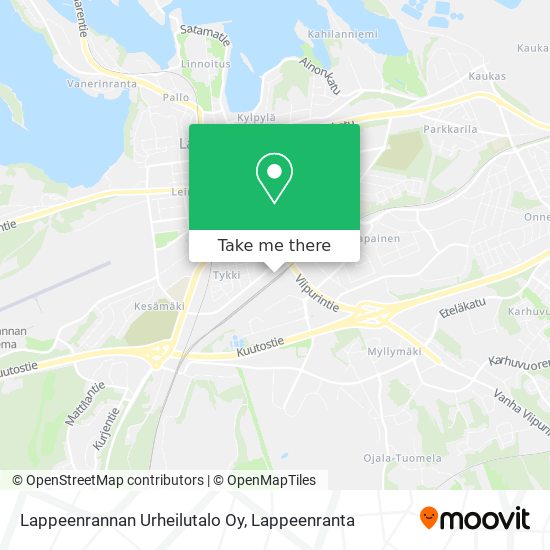 Lappeenrannan Urheilutalo Oy map