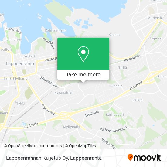Lappeenrannan Kuljetus Oy map