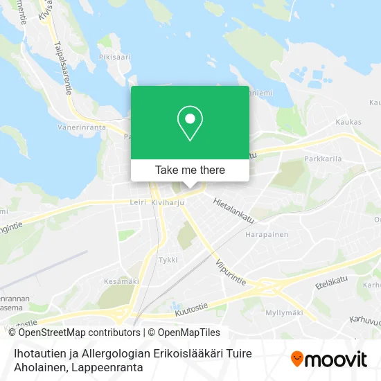 Ihotautien ja Allergologian Erikoislääkäri Tuire Aholainen map