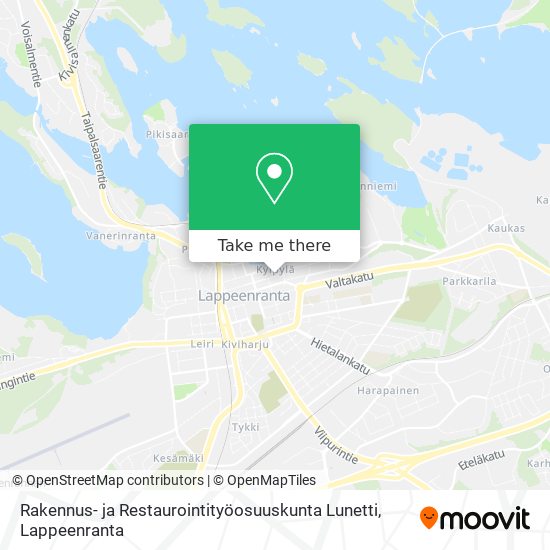 Rakennus- ja Restaurointityöosuuskunta Lunetti map