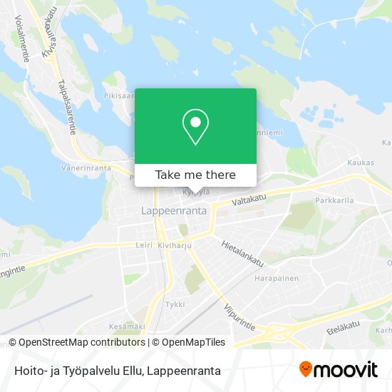 Hoito- ja Työpalvelu Ellu map