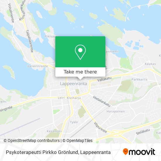 Psykoterapeutti Pirkko Grönlund map