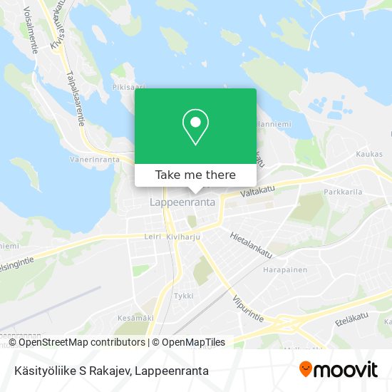 Käsityöliike S Rakajev map