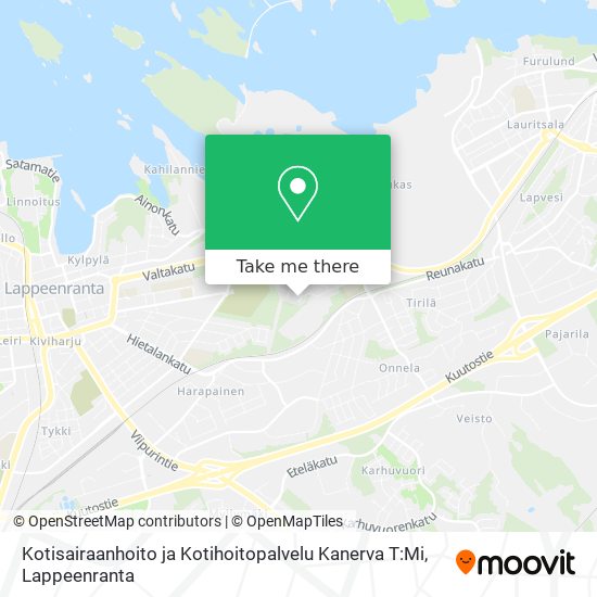 Kotisairaanhoito ja Kotihoitopalvelu Kanerva T:Mi map