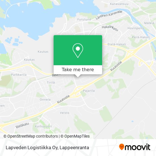 Lapveden Logistiikka Oy map