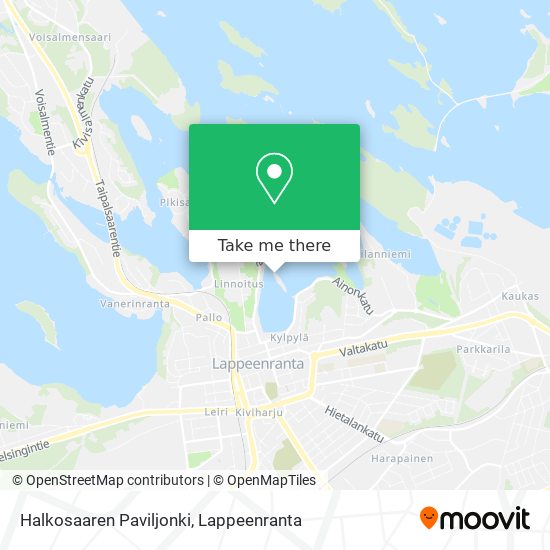 Halkosaaren Paviljonki map