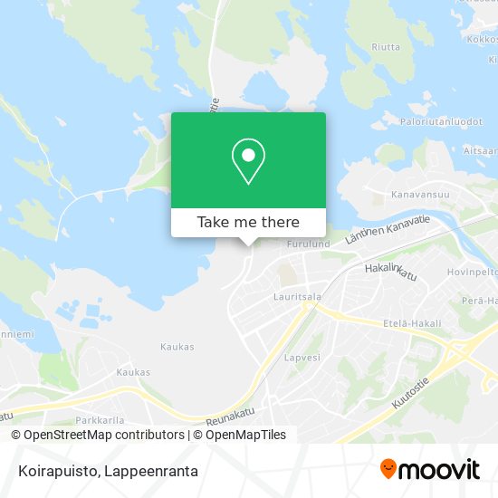 Koirapuisto map