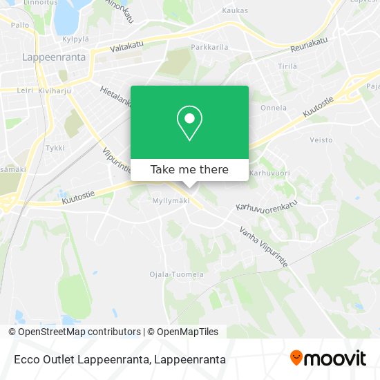 Ecco Outlet Lappeenranta map