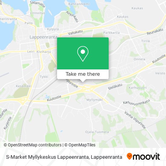 S-Market Myllykeskus Lappeenranta map